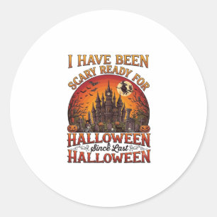Adesivo Castelo Assombrado de Halloween Pronto e Assustado