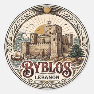 Adesivo Castelo de Byblos Líbano