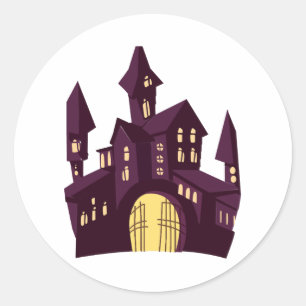 Adesivo castelo de Halloween