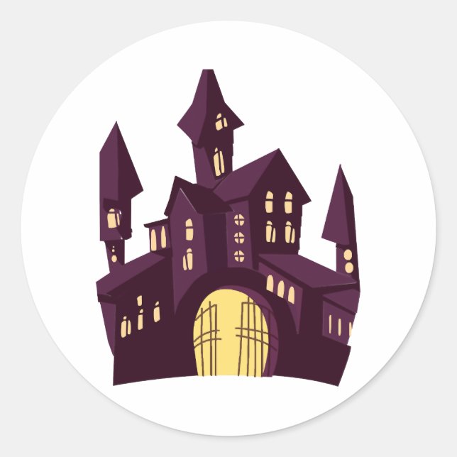 Adesivo castelo de Halloween (Frente)