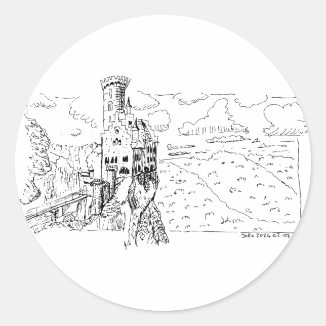 Adesivo Castelo de Lichtenstein (Frente)
