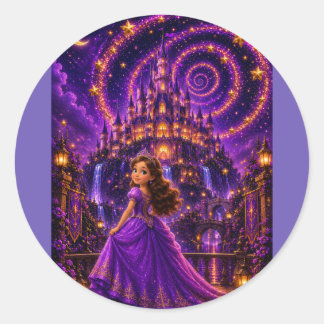 Adesivo Castelo de Princesa Fantasia Roxa | Cosmo Mágico