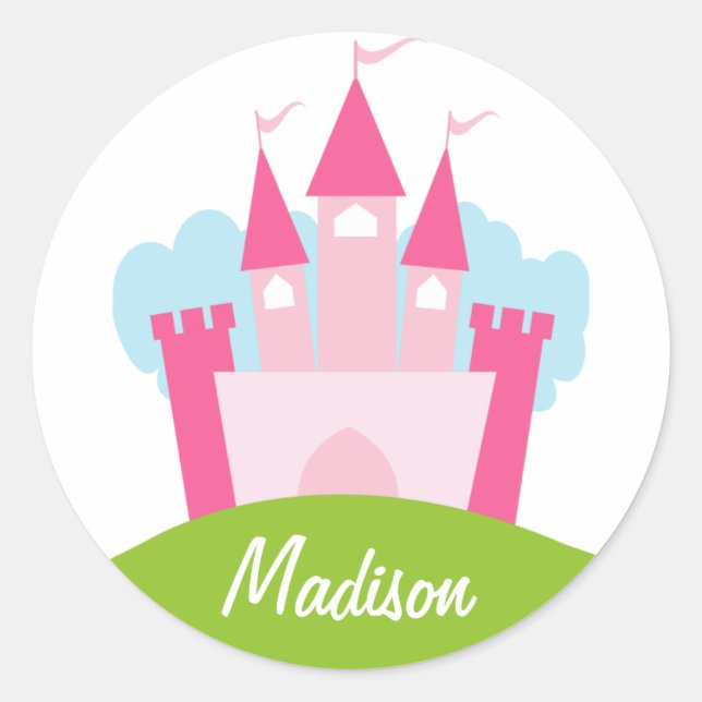 Adesivo Castelo de Princesa Personalizada (Frente)
