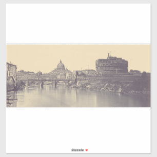 Adesivo Castelo do Anjo e cúpula do Vaticano