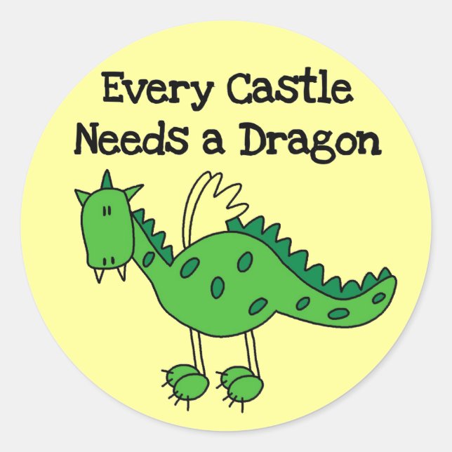 Adesivo Castelo Dragão (Frente)