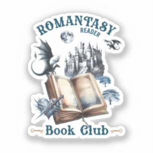 Adesivo Castelo Romantasy Reader Dragon Book Club