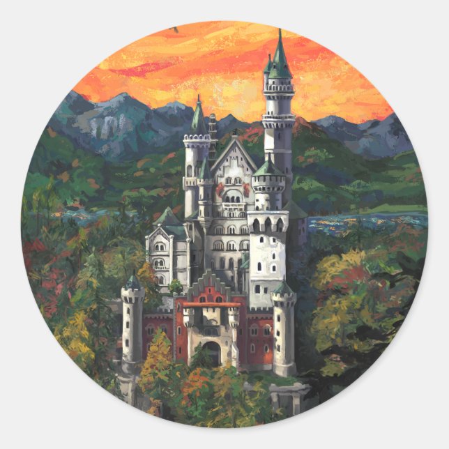 Adesivo Castelo Schloss Neuschwanstein (Frente)