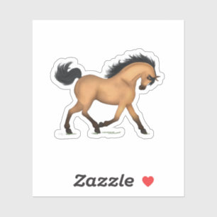 Adesivo Castigo Equestre de Buckskin Horse Pony