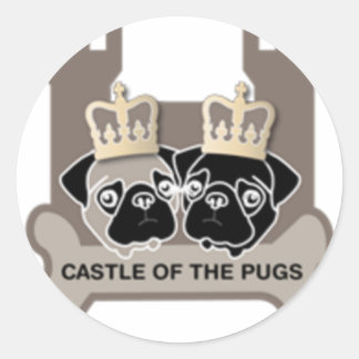 Adesivo castle of the pugs sticker doorzichtig