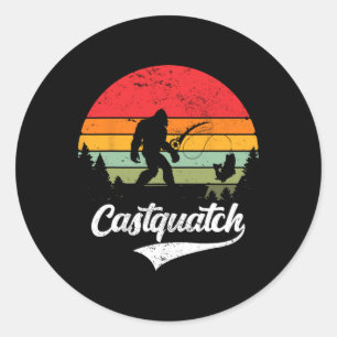 Adesivo Castquatch Engraçado Byss Pescador Meme de Pesca