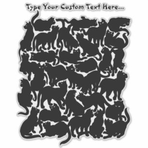 Adesivo Cat Art Tatuagem Temporária Cat Lover Arte Pele