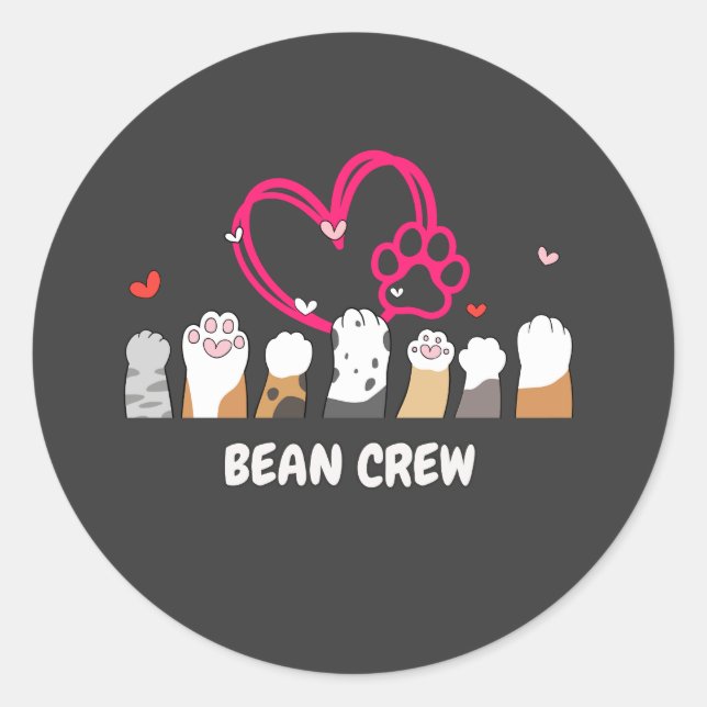 Adesivo Cat Bean Crew (Frente)
