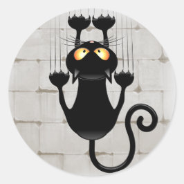 Adesivo Cat Caindo no personagem de desenho animado da div