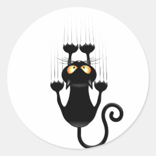 Adesivo Cat Caindo no personagem de desenho animado da div