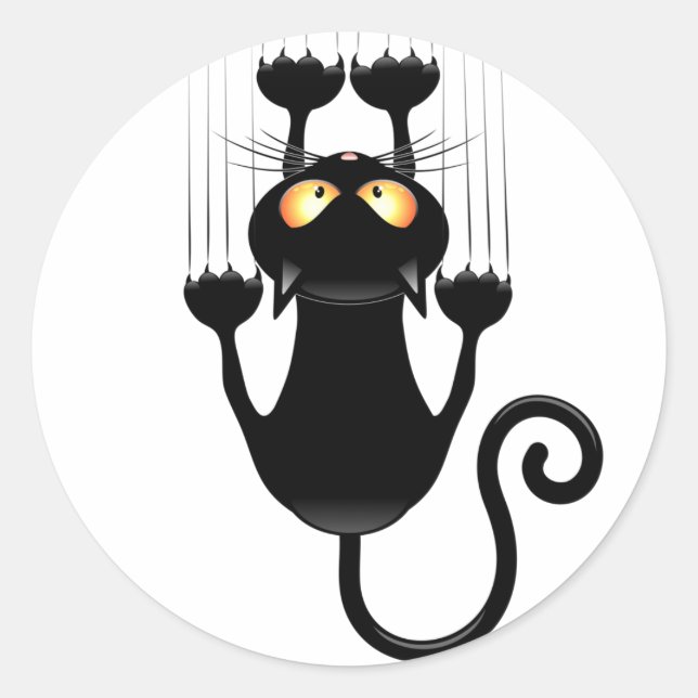 Adesivo Cat Caindo no personagem de desenho animado da div (Frente)