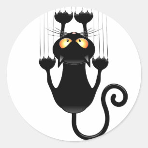 Adesivo Cat Caindo no personagem de desenho animado de div