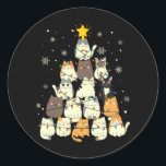Adesivo Cat Christmas Tree Gift, Cats Lovers Decoration<br><div class="desc">Cat Christmas Tree Gift,  Cat Lover Christmas,  Play Christmas with my cats,  Christmas Gift For Cat Lover. All Cats For The Christmas Holidays. Funny Cat Christmas Shirt and T-shirt. Click the "customize further" button if you wish to re-arrange and format the style and placement of the text.</div>