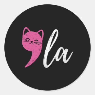 Adesivo Cat Comma La Kamala Harris Para O Presidente 2024;