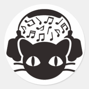 Adesivo Cat_Fones de ouvido