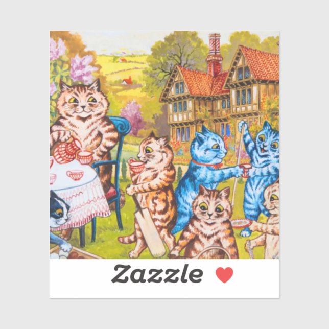 Adesivo Cat Garden Party (Folha)