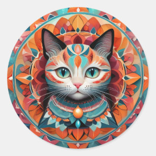 Adesivo Cat Mandala