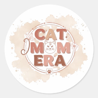 Adesivo Cat Mom Era Trendy Sticker