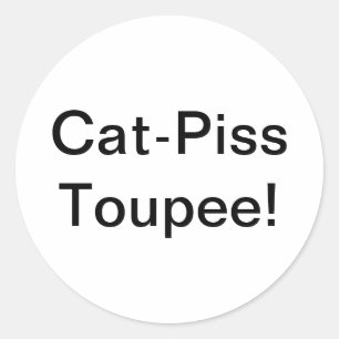 Adesivo Cat-Piss Toupee Splash-Art Hankamer Artjunkhaus