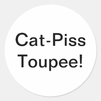 Adesivo Cat-Piss Toupee Splash-Art Hankamer Artjunkhaus