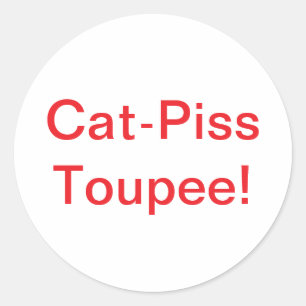 Adesivo Cat-Piss Toupee Splash-Art Hankamer Artjunkhaus