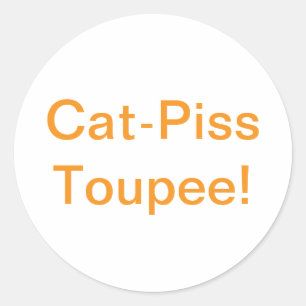 Adesivo Cat-Piss Toupee Splash-Art Hankamer Artjunkhaus