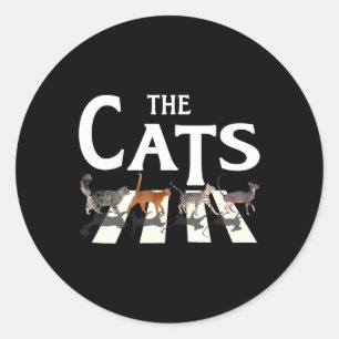 Adesivo Cat Rock Música Engraçada presentes para gatos