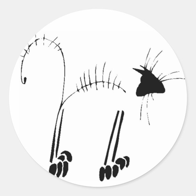 Adesivo Cat Skeleton (Frente)