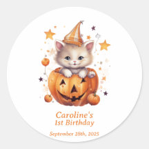 Cat Surprise in a Pumpkin: Festa de aniversário St