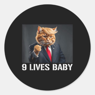 Adesivo Cat Trump 9 Vive Bebê Engraçado Gato Com Cabelo De