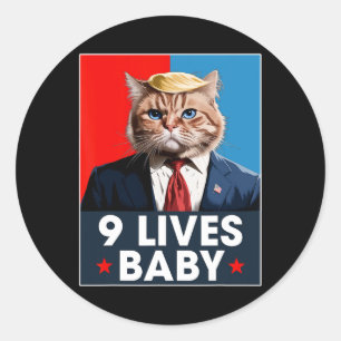 Adesivo Cat Trump 9 Vive Bebê Engraçado Votar Para Trump C