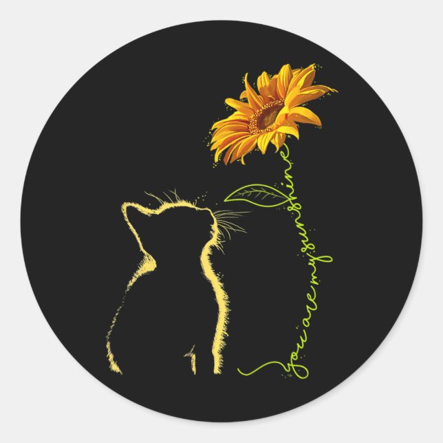 Adesivo Cat, Você É Meu Gatos De Sol Dão (Frente)