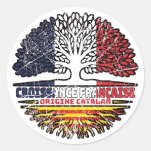 Adesivo Catalunha Catalunha França Francesa Raiz Bandeira