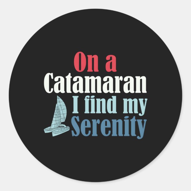Adesivo Catamaran Boat Sailing (Frente)