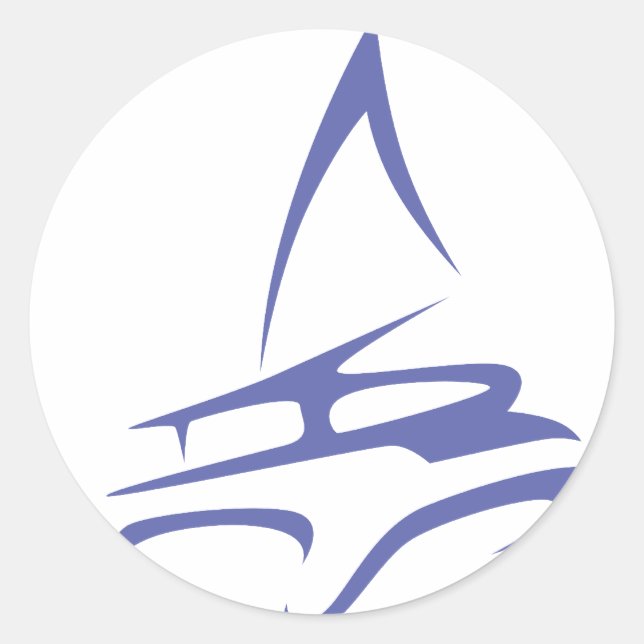 Adesivo Catamaran no Estilo de Desenho de Swish (Frente)