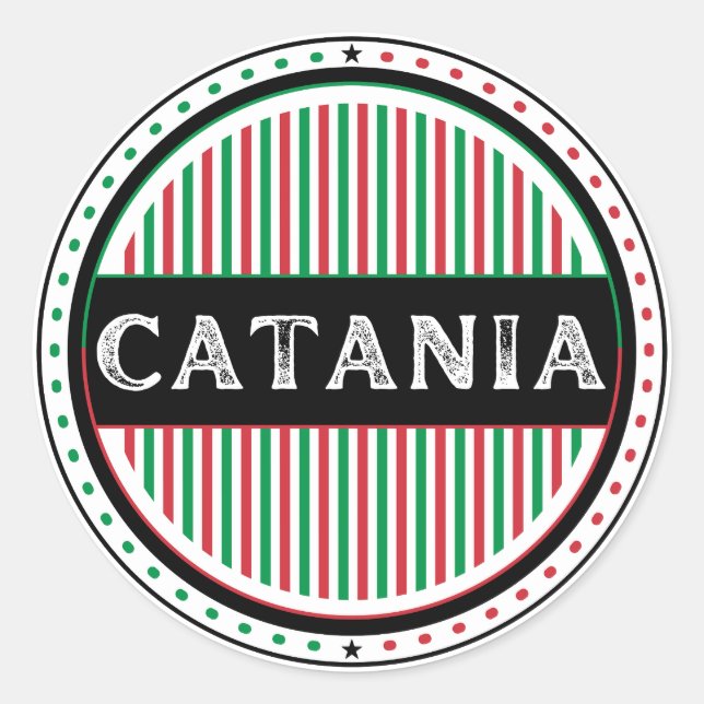 Adesivo Catania City Pride Emblem – Italian Identity (Frente)