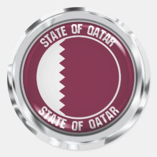 Adesivo Catar Round Emblem