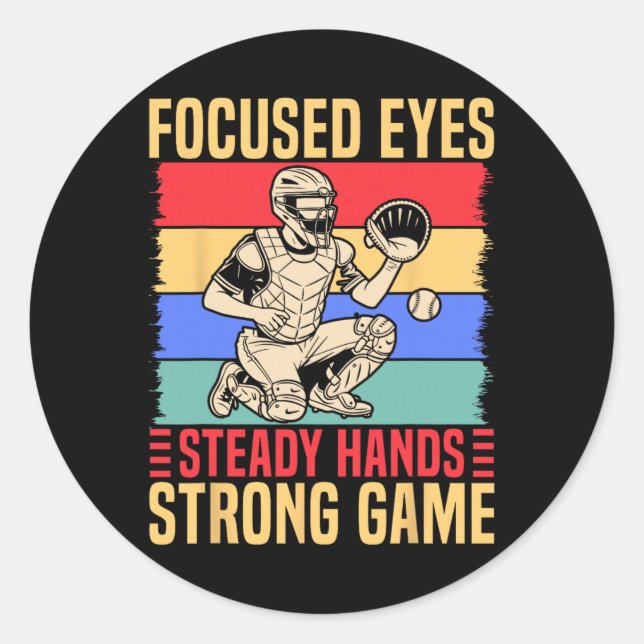 Adesivo Catcher Softll Olhos Focados Mãos Firmes Softll Mã (Frente)