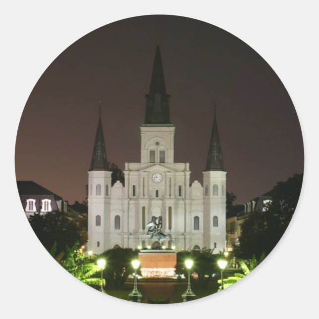 Adesivo Catedral de Louis rua, Nova Orleans (Frente)