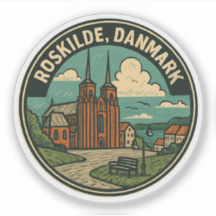 Adesivo Catedral de Roskilde Dinamarca
