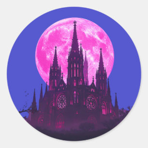 Adesivo Catedral Gótica de Lua Rosa