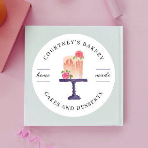 Adesivo Catering da Home Padaria de Boutique de Aquarela