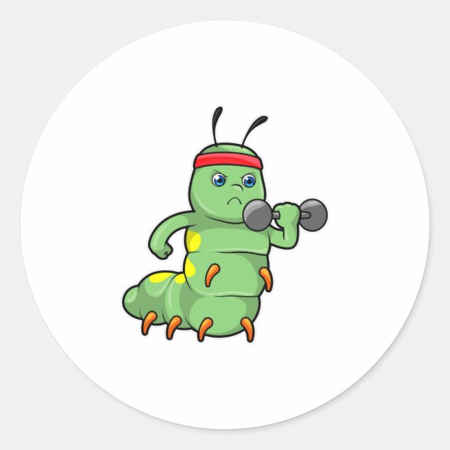 Adesivo Caterpillar at Strength training with Dumbbell (Frente)