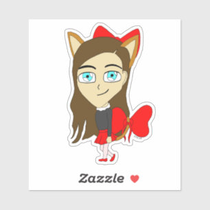 Adesivo catgirl chibi