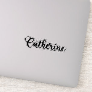 Adesivo Catherine Name - Caligrafia manuscrita