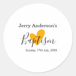 Adesivo Catholic baptism kids modern simple QR minimal